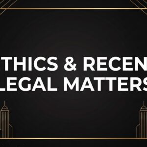 IN PERSON TRAINING: Ethics & Recent Legal Matters