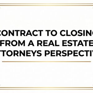 ZOOM: Contract To Closing From a Real Estate Attorneys Perspective