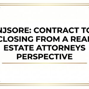 NJSORE: Contract To Closing From a Real Estate Attorneys Perspective