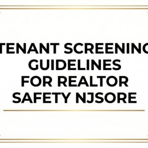 IN PERSON TRAINING: Tenant Screening Guidelines for Realtor Safety NJSORE