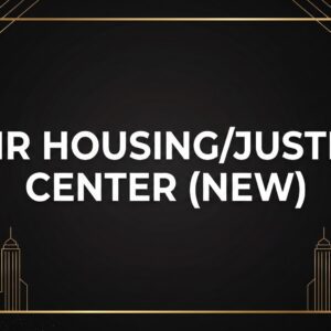 ZOOM: Fair Housing/Justice Center (NEW)