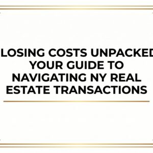 Closing Costs Unpacked: Your Guide to Navigating NY Real Estate Transactions